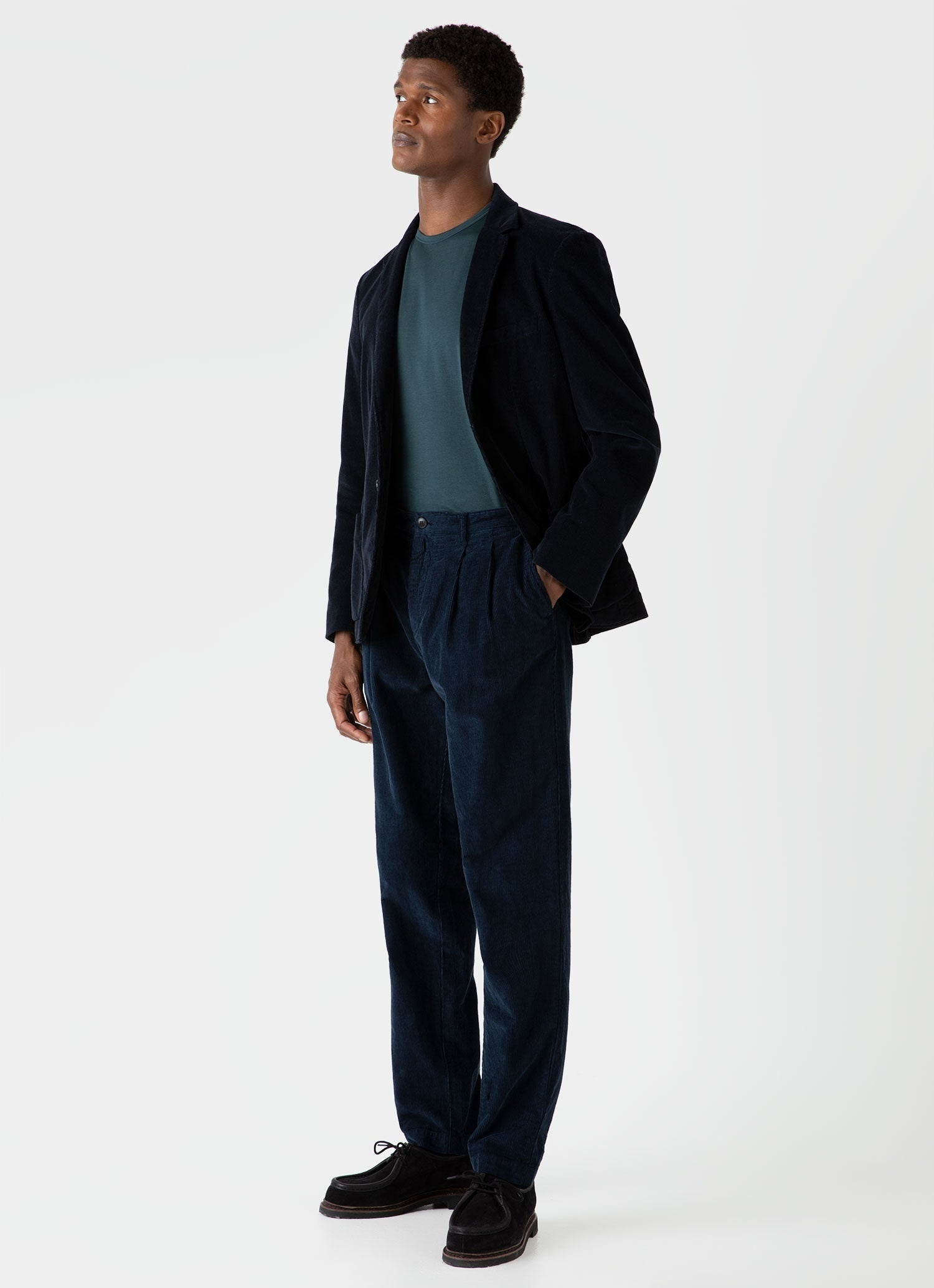 Double Pleat Corduroy Trouser - 2