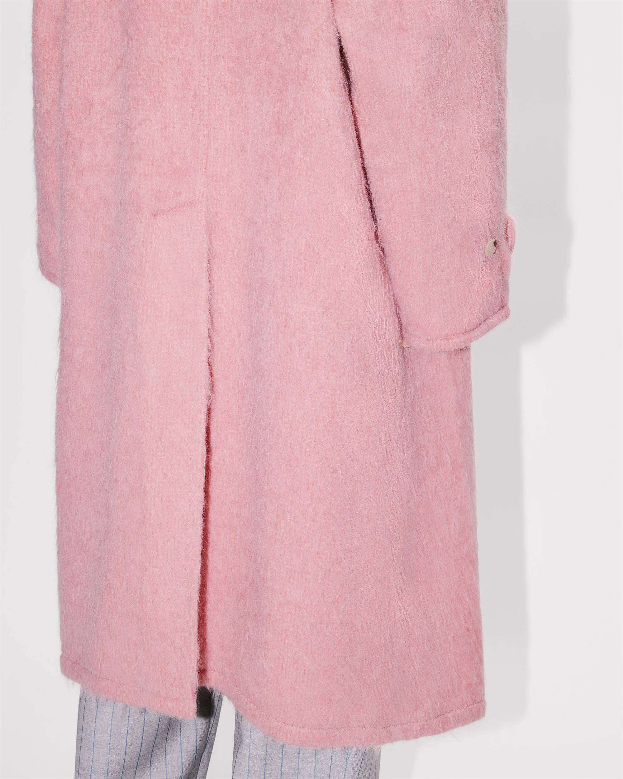 Coat in hairy wool alpaca and mohair - 7