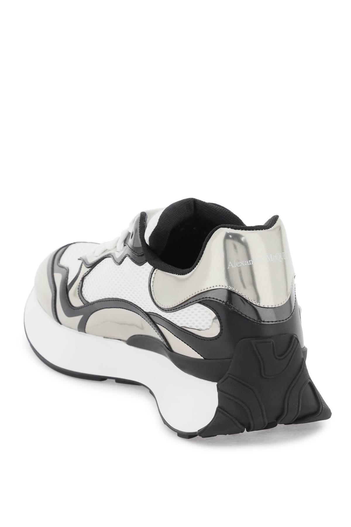 ALEXANDER MCQUEEN - LEATHER SPRINT RUNNER SNEAKERS - 2