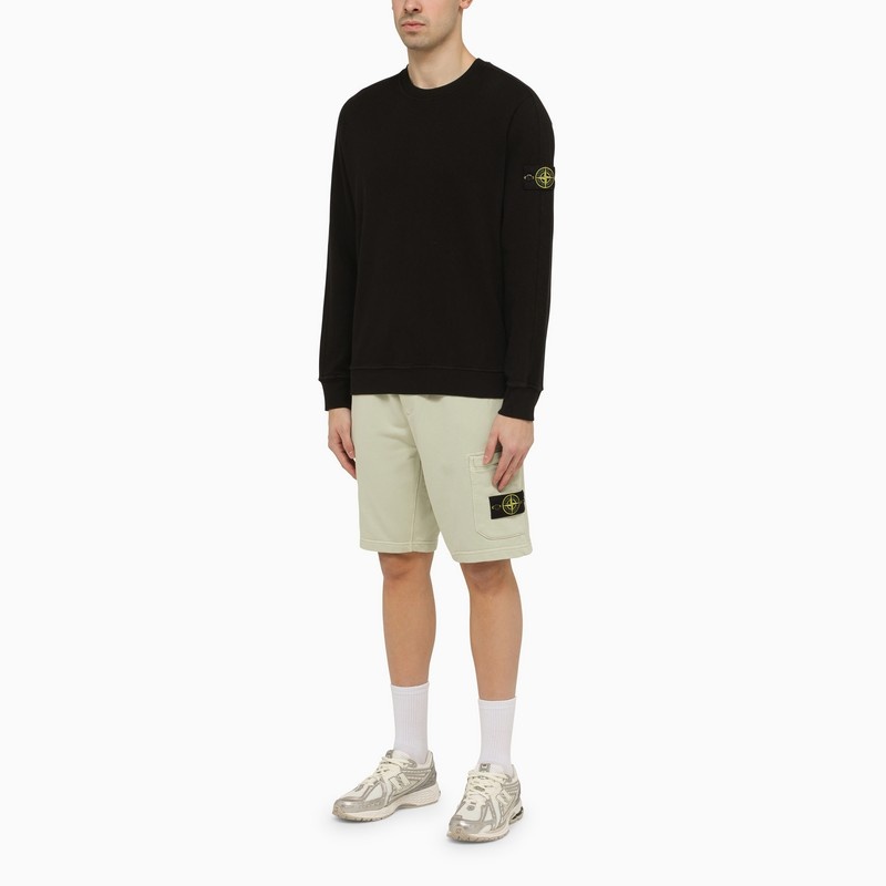 Stone Island Pistachio-Coloured Cotton Bermuda Shorts Men - 2