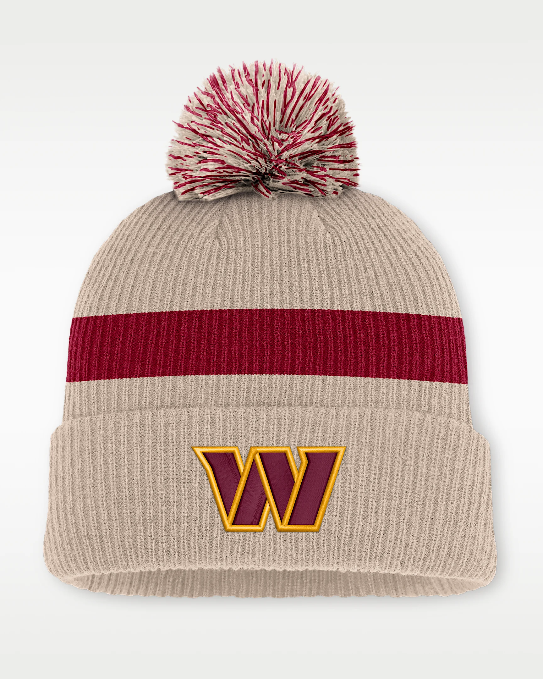 Washington Commanders Rewind Peak Men's Nike NFL Cuffed Pom Beanie - 1