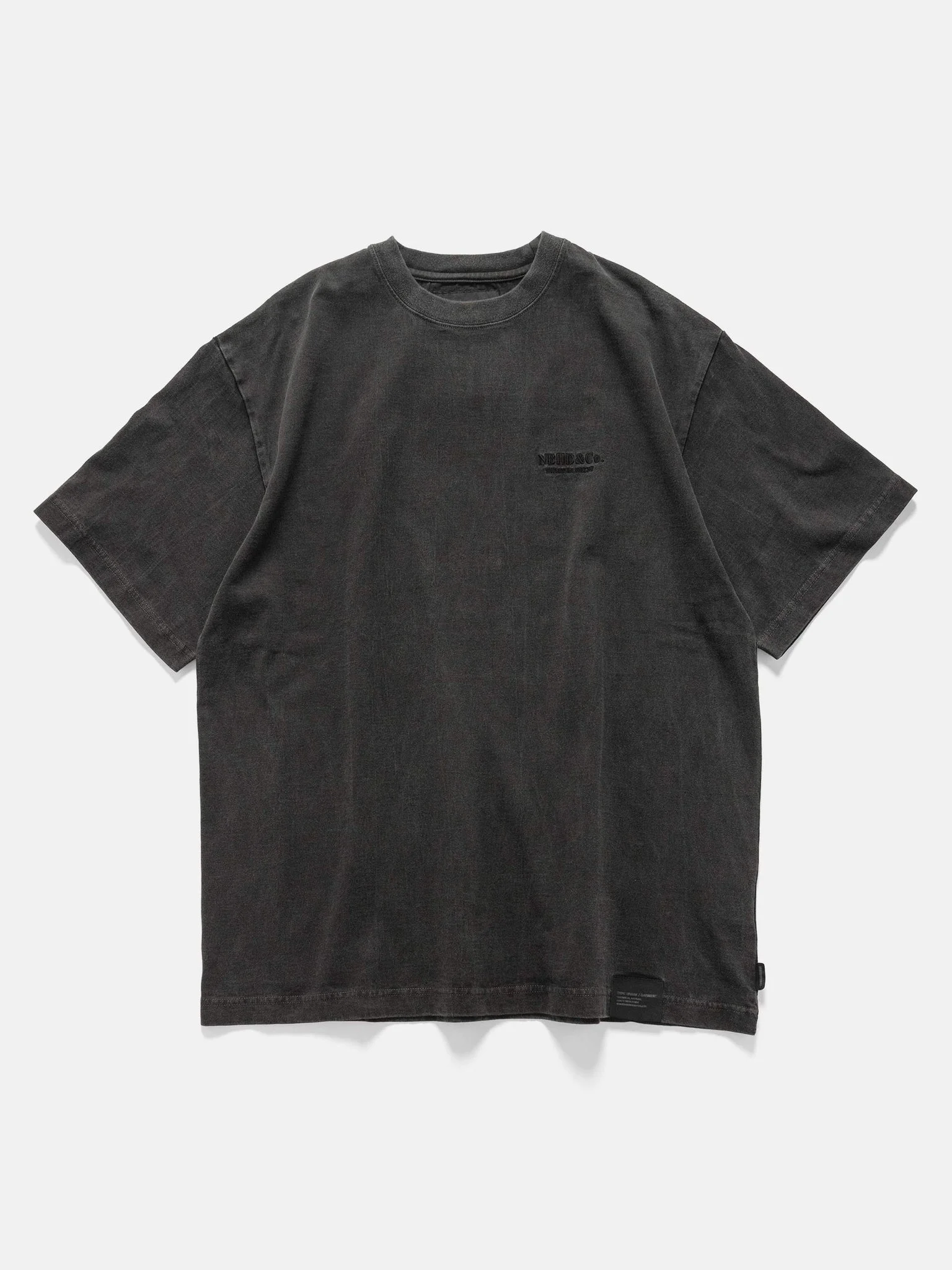 Pigment Dyed Crewneck SS Black - 1