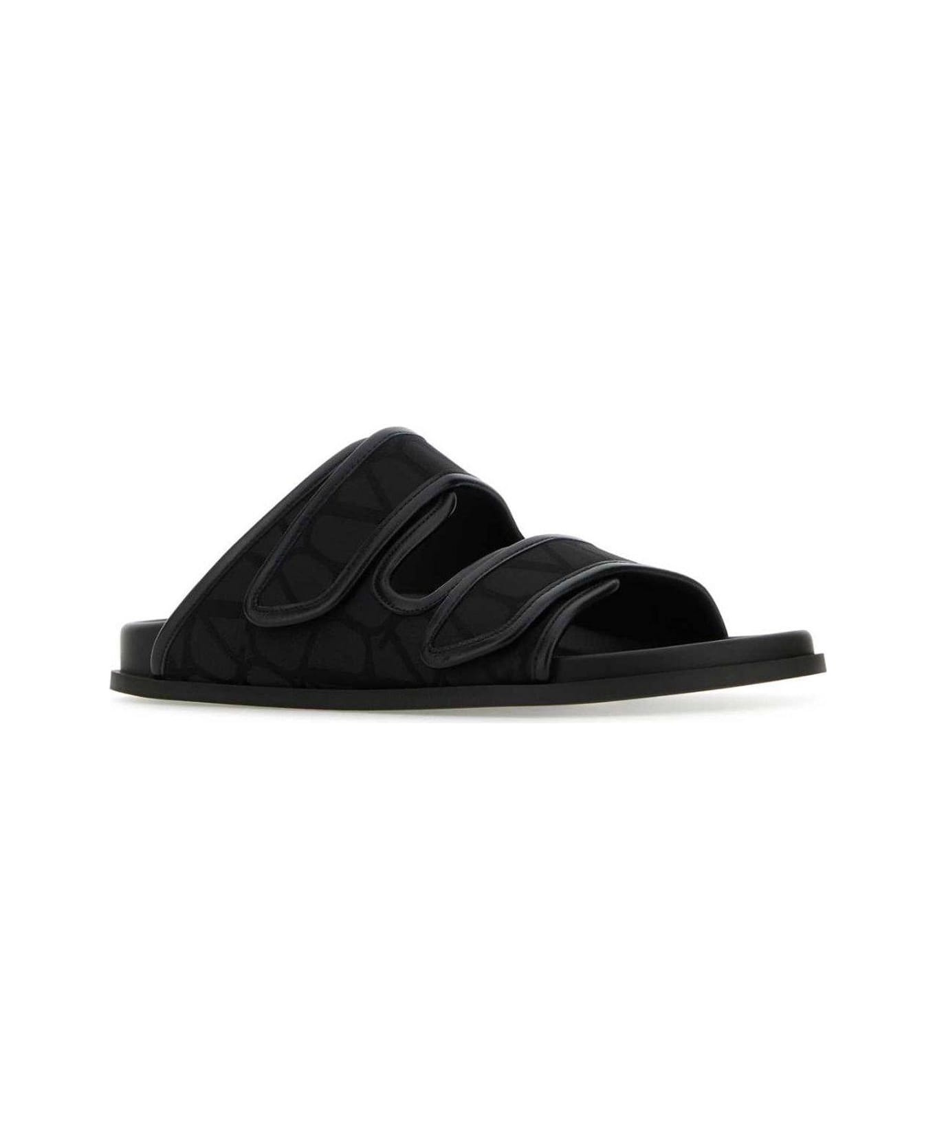 Open Toe Slip-on Slippers - 2