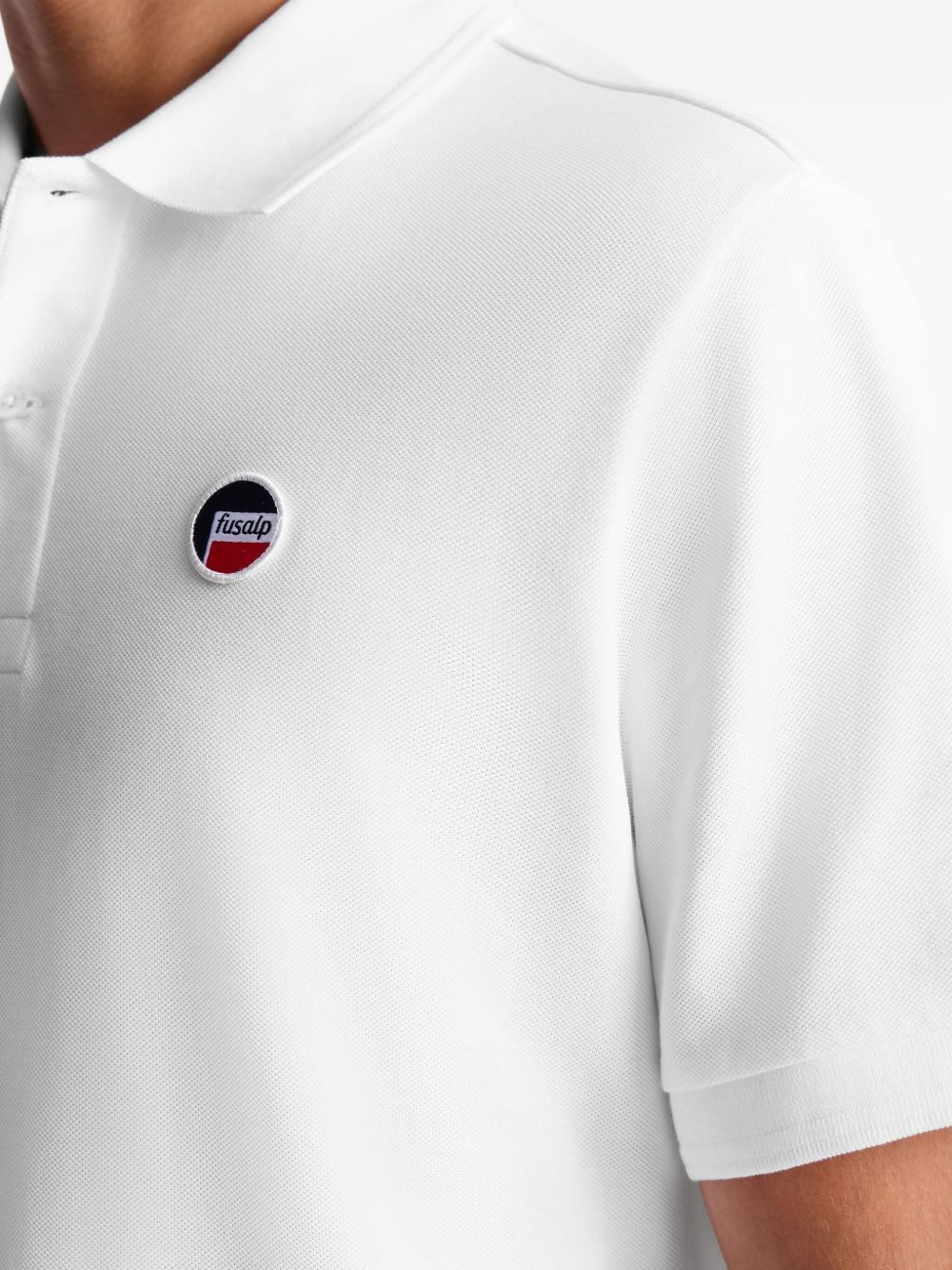 pique cotton polo shirt - 5