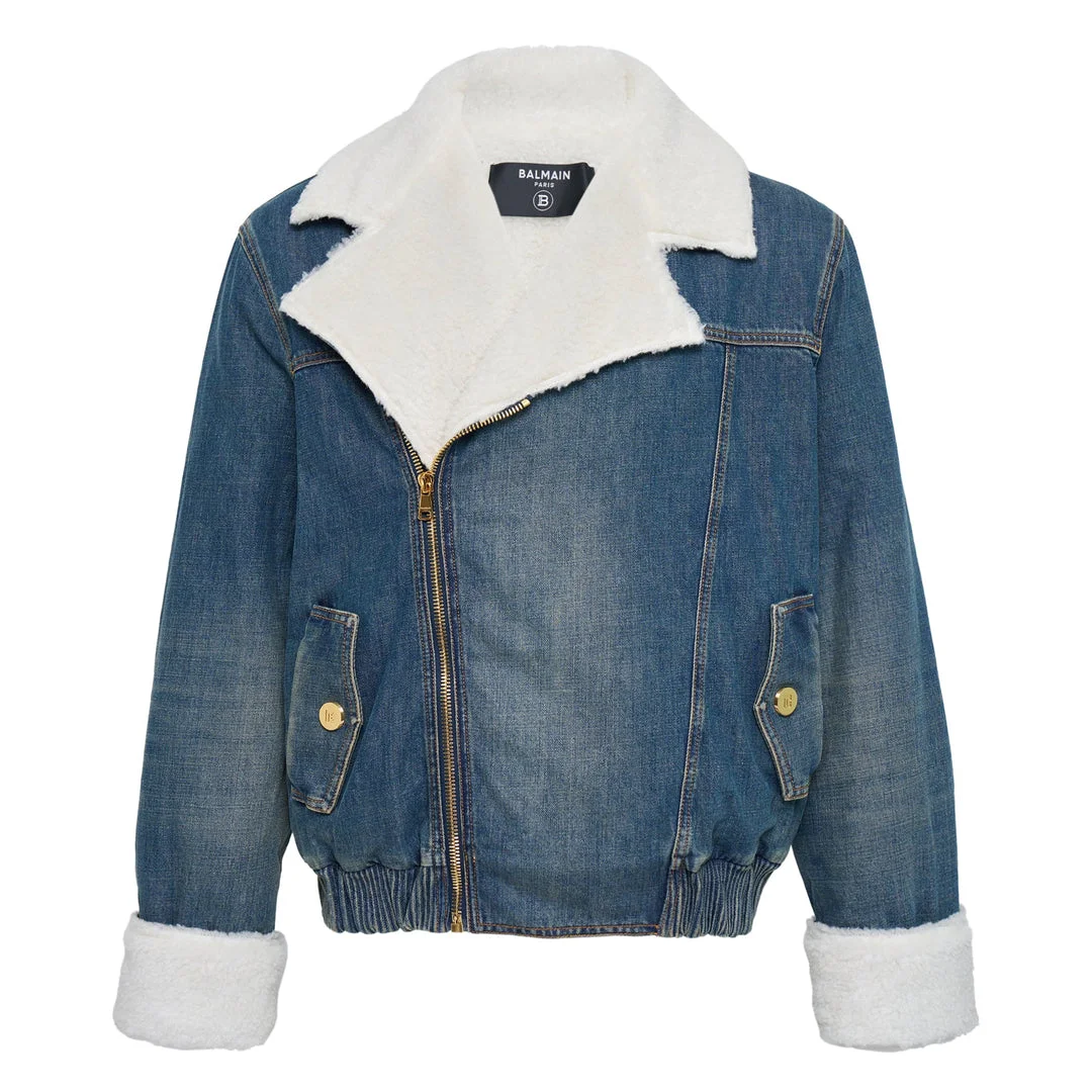 Ecoshearling Denim Jacket - 1