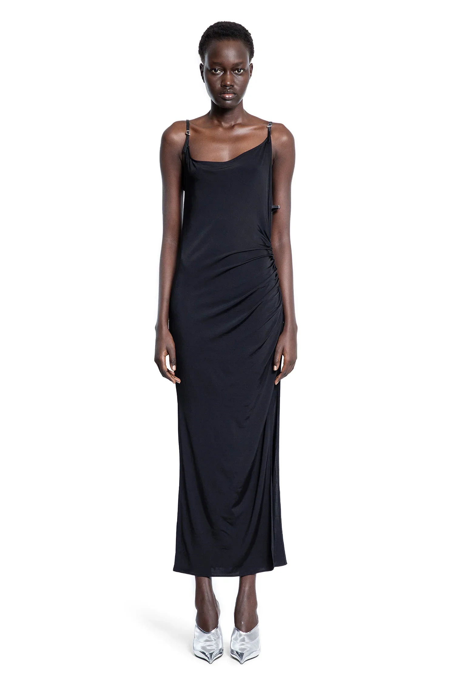 Asymetrical-Buckled-Strap-Dress - 2