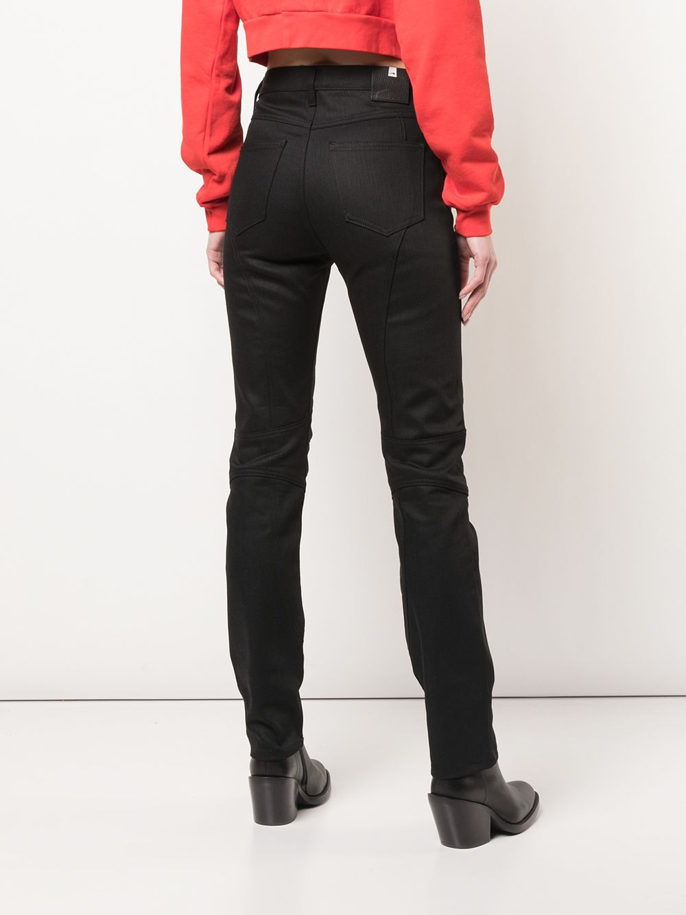 panelled skinny trousers - 4