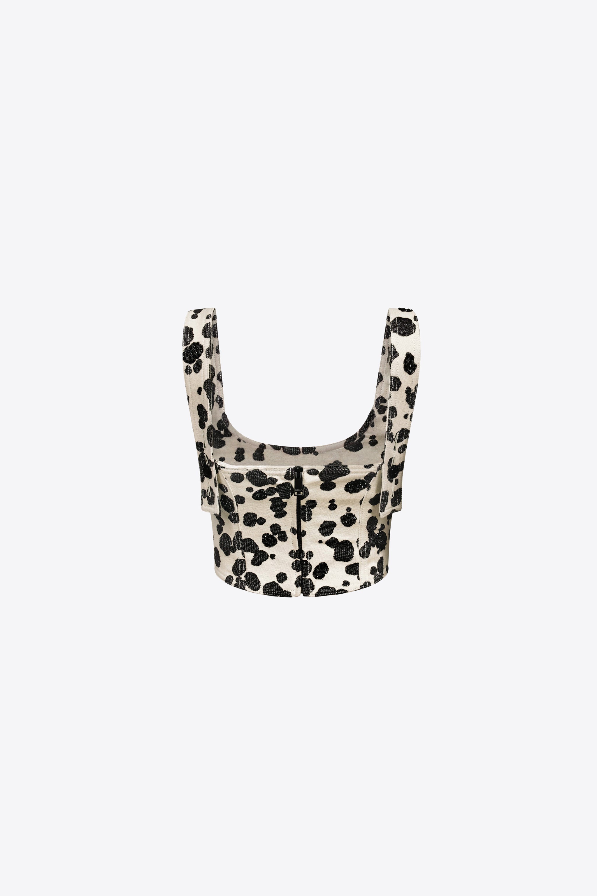 DALMATIAN DENIM CORSET TOP - 2