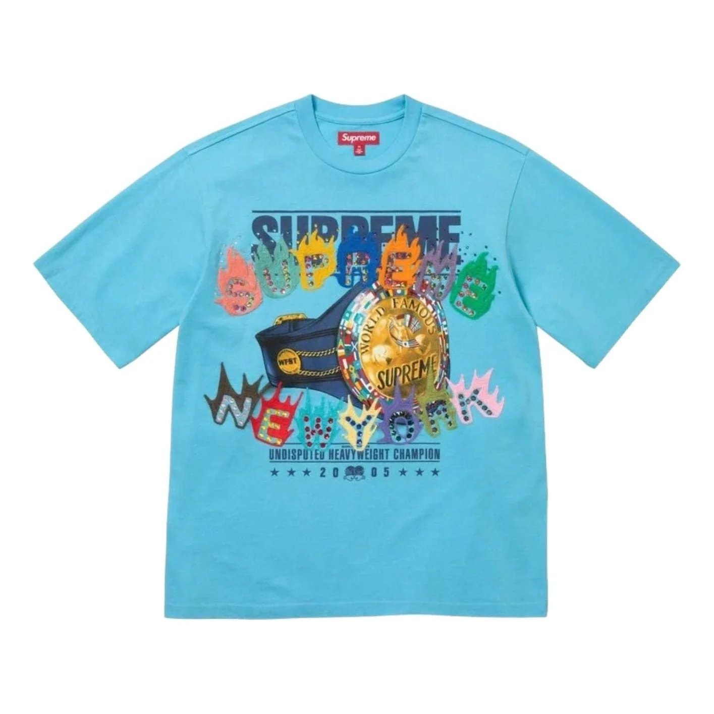 Supreme FW26 Undisputed S/S T-Shirt 'Light Blue' SUP-FW26-015-BLU - 1
