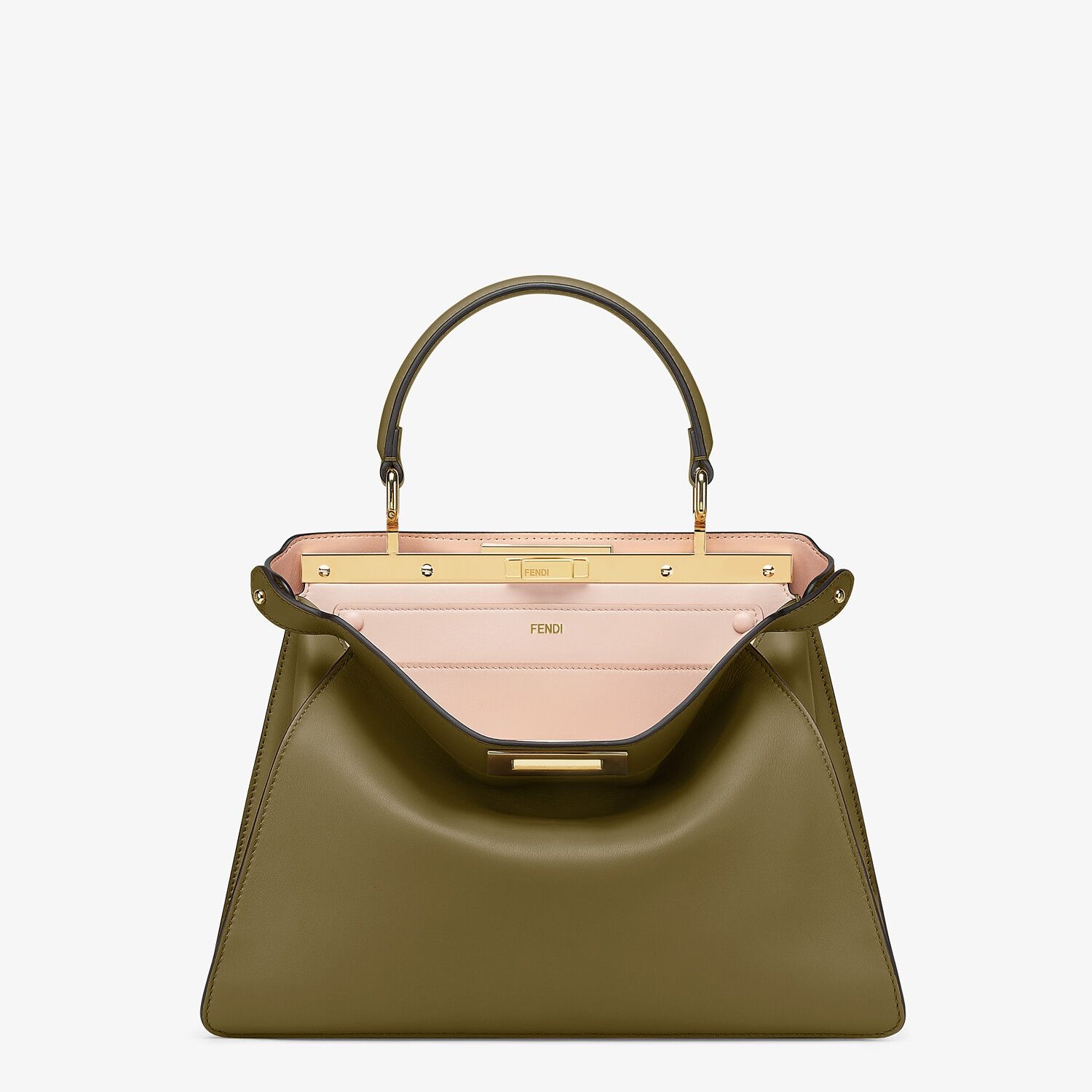 Green leather bag - 1