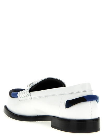 EMILIO PUCCI Logo Leather Loafers White outlook