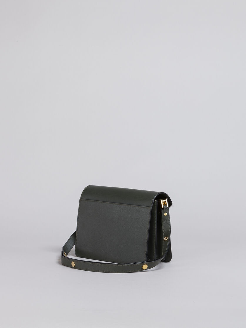 TRUNK MEDIUM BAG IN GREEN SAFFIANO LEATHER - 2