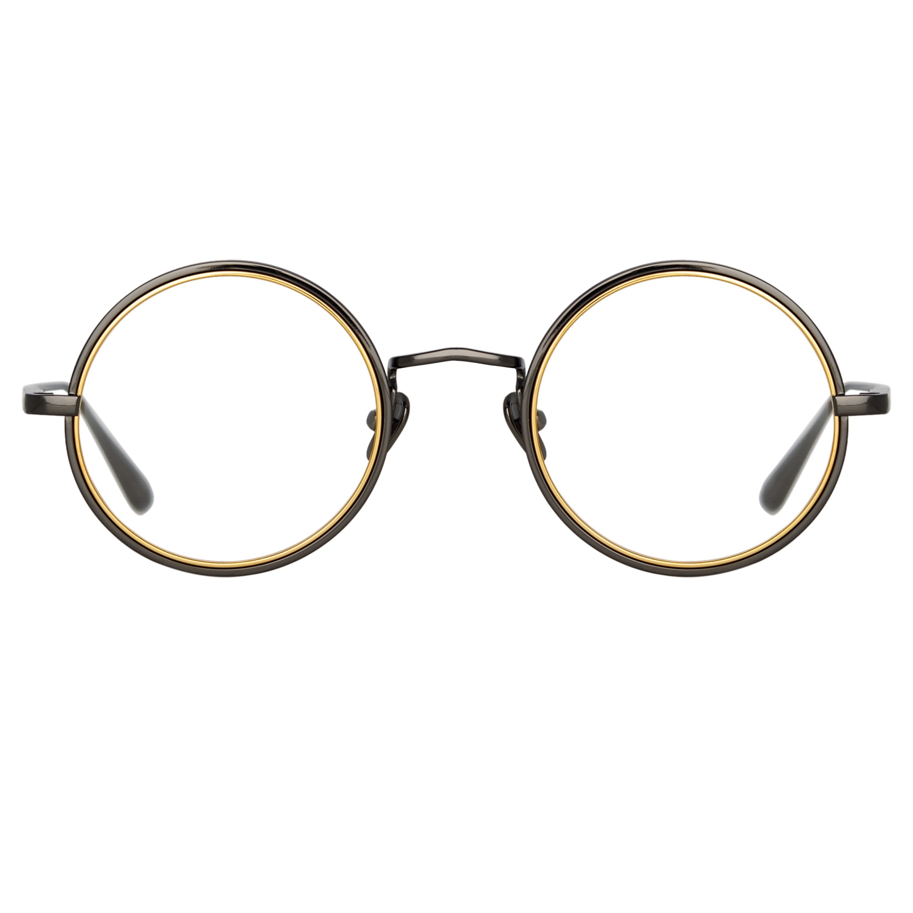 CORTINA OVAL OPTICAL FRAME IN NICKEL AND YELLOW GOLD - 1