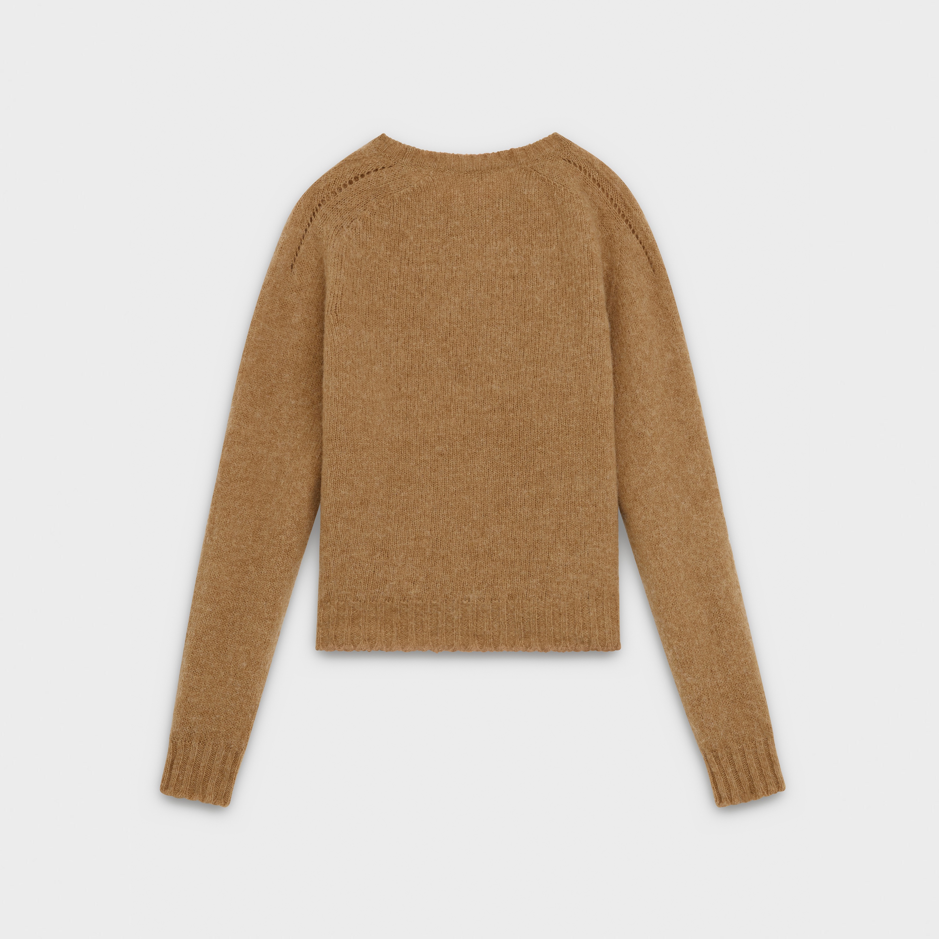 CREW NECK SWEATER IN SHETLAND WOOL - 2