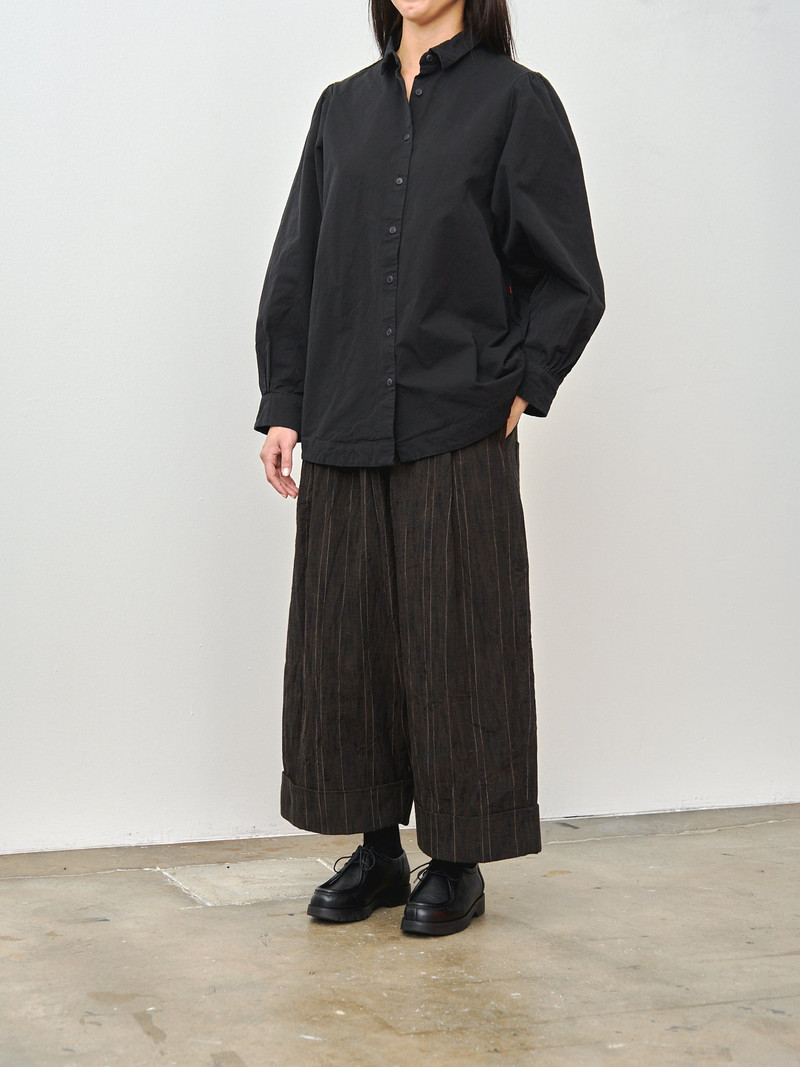 Toogood The Baker Trouser - Crumbled Stripe Walnut outlook