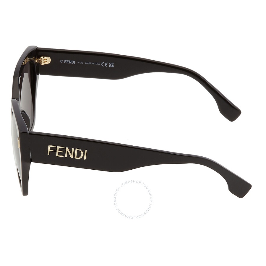 Fendi Smoke Cat Eye Ladies Sunglasses FE40070I 01A 54 - 4