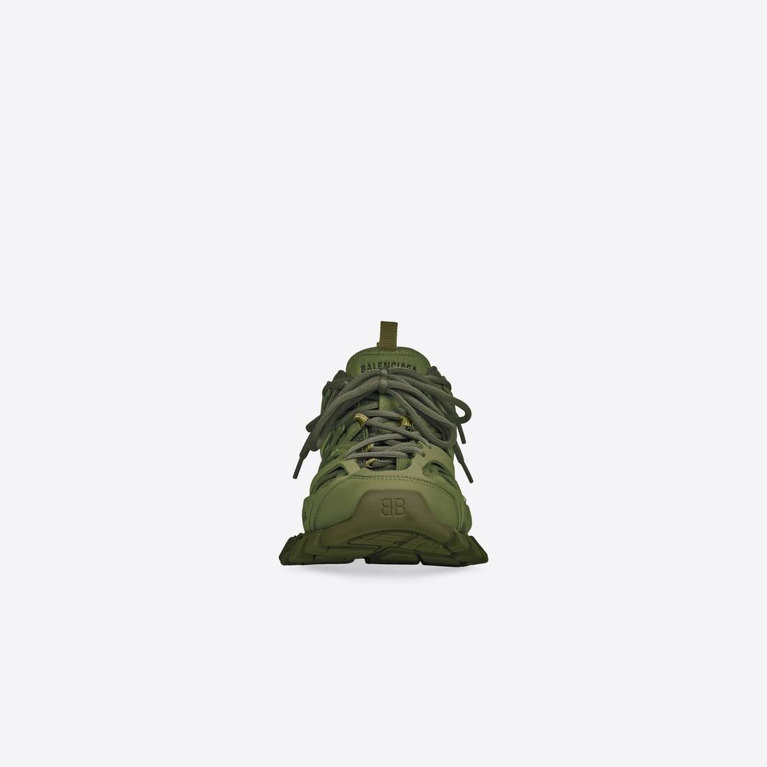 Men's Track Sneaker Recycled Sole in Kaki Green - 3