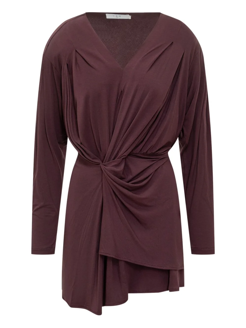 draped knotted dress - 1