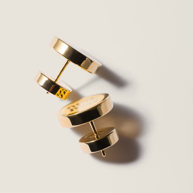 Miu Miu Enameled metal earrings outlook