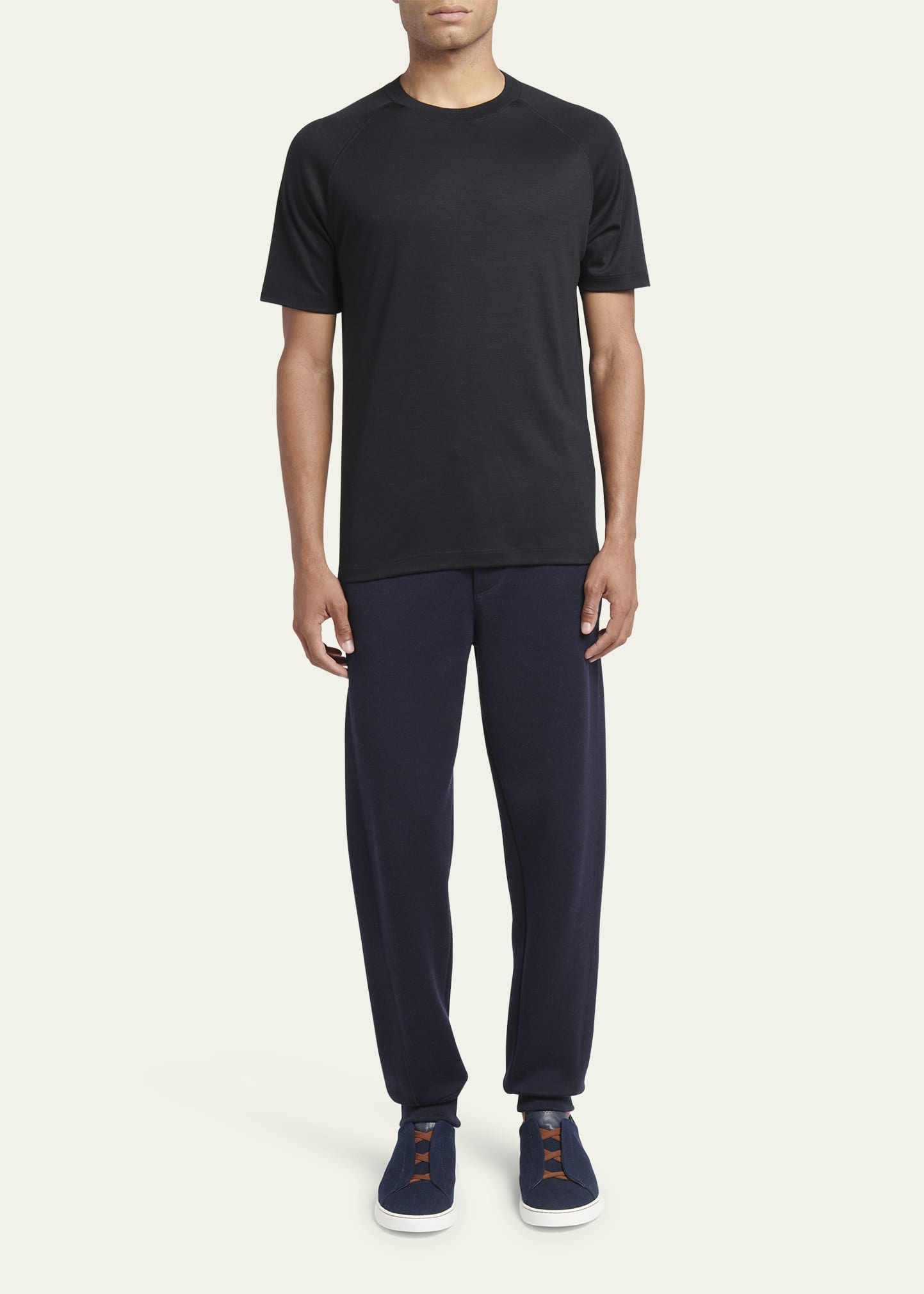 Men's Wool-Stretch Crewneck T-Shirt - 2