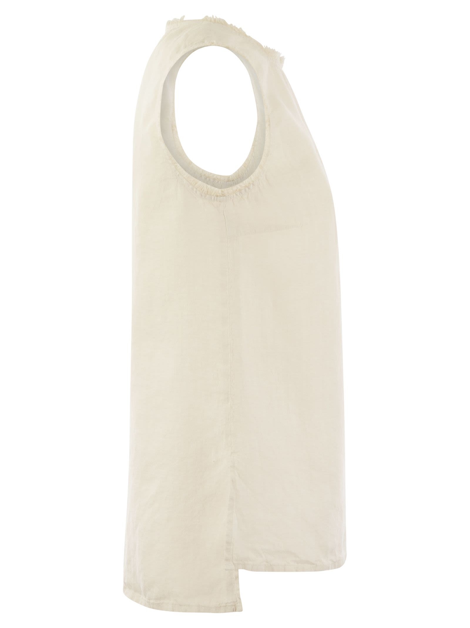 Peserico - Peserico Women Sleeveless Linen Top - 3