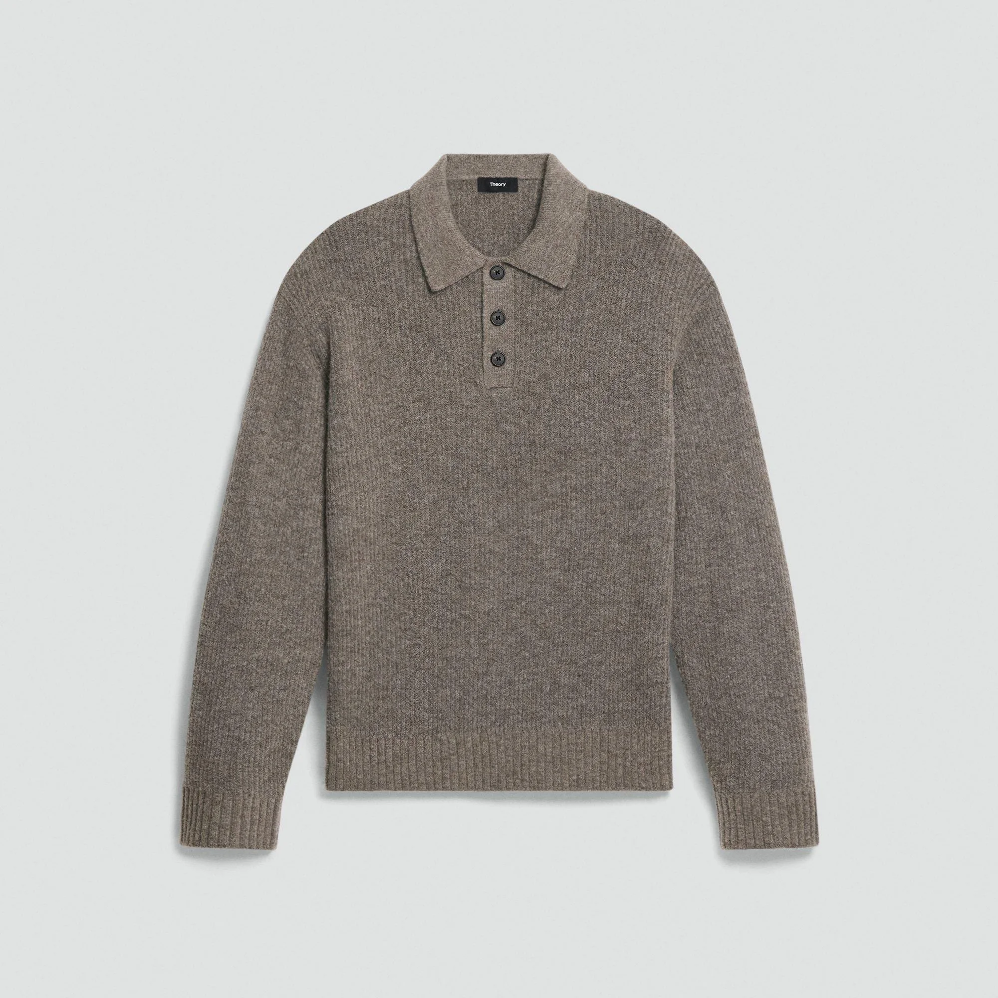 Relaxed Polo Sweater in Astor Wool - 1