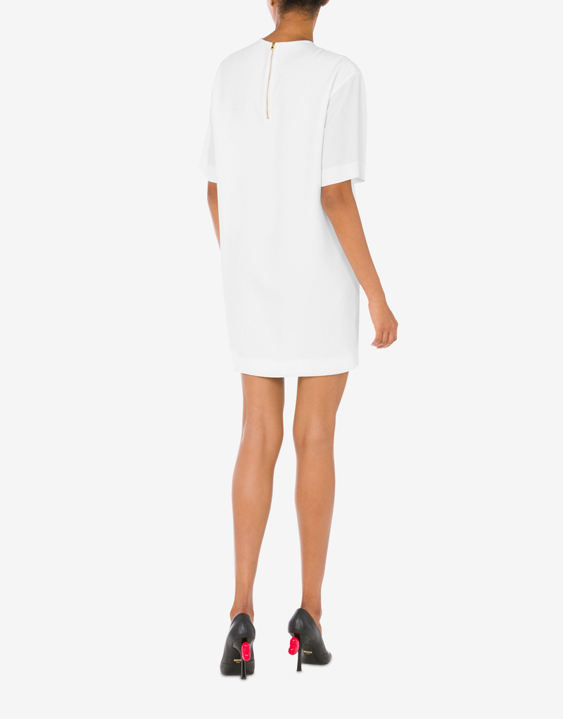 100% PURE MOSCHINO PRINT ENVERS SATIN DRESS 3