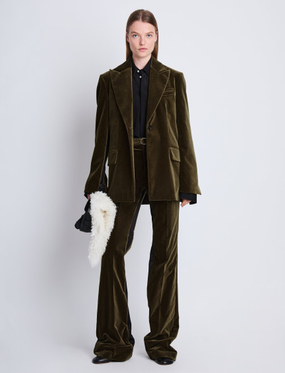 Proenza Schouler Nico Jacket in Velvet Suiting outlook