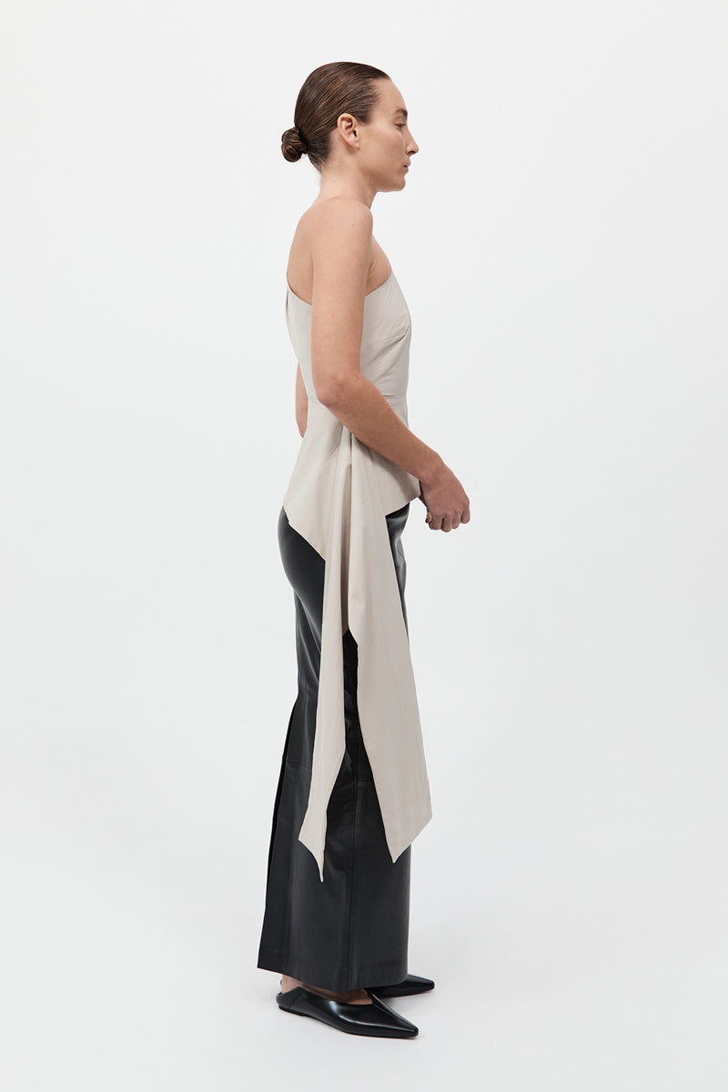 Asymm Origami Top - Creme - 6