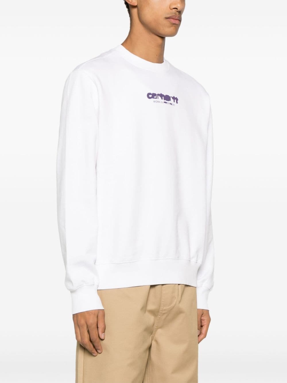 Ink Bleed cotton sweatshirt - 3