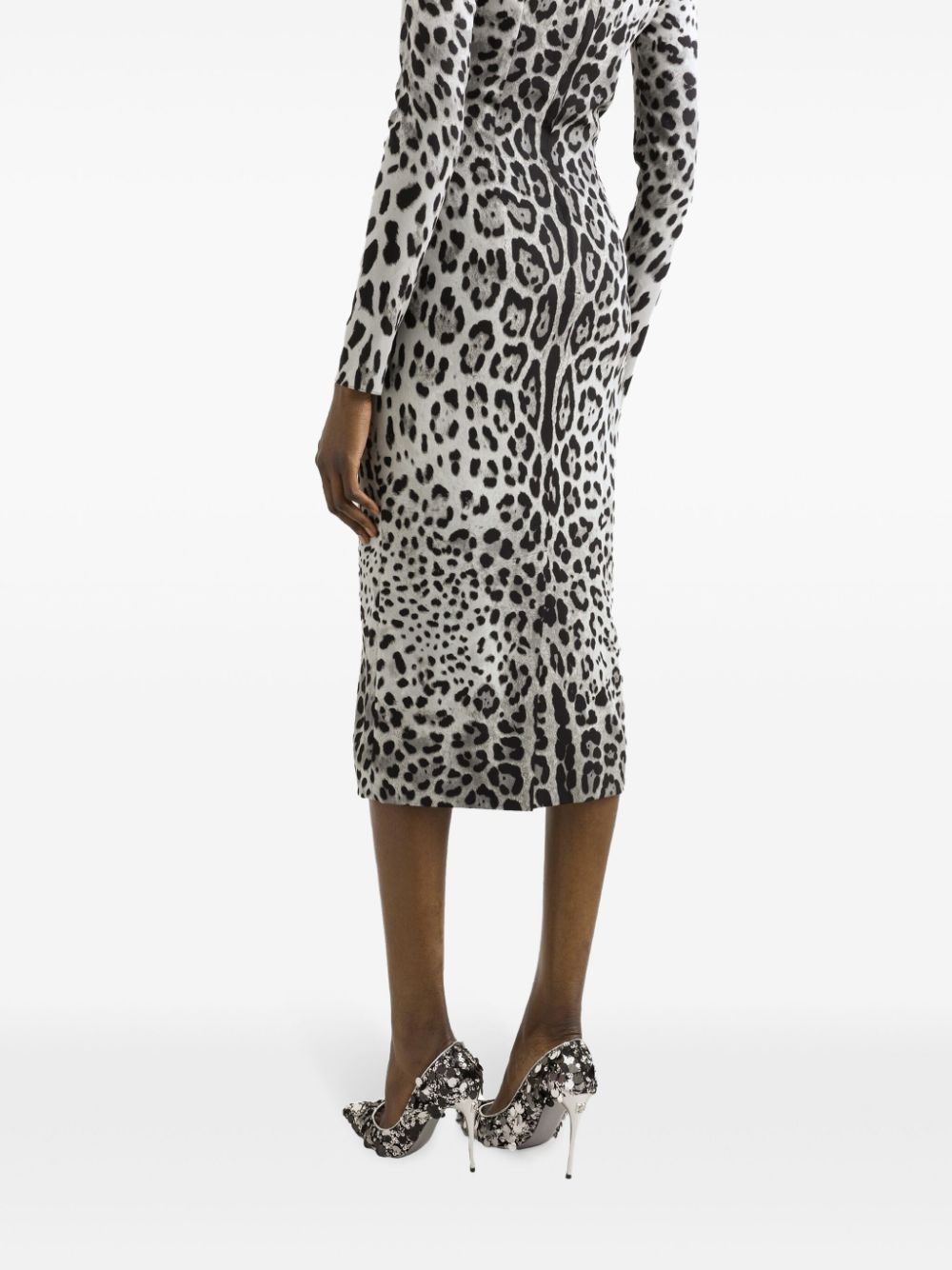 leopard-print dress - 5