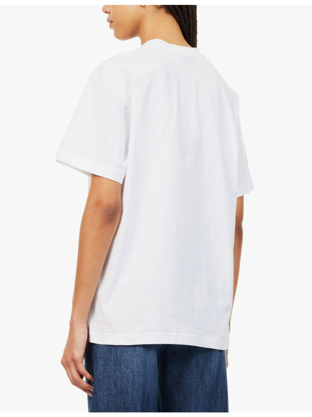 Brand-print relaxed-fit cotton-jersey T-shirt - 4