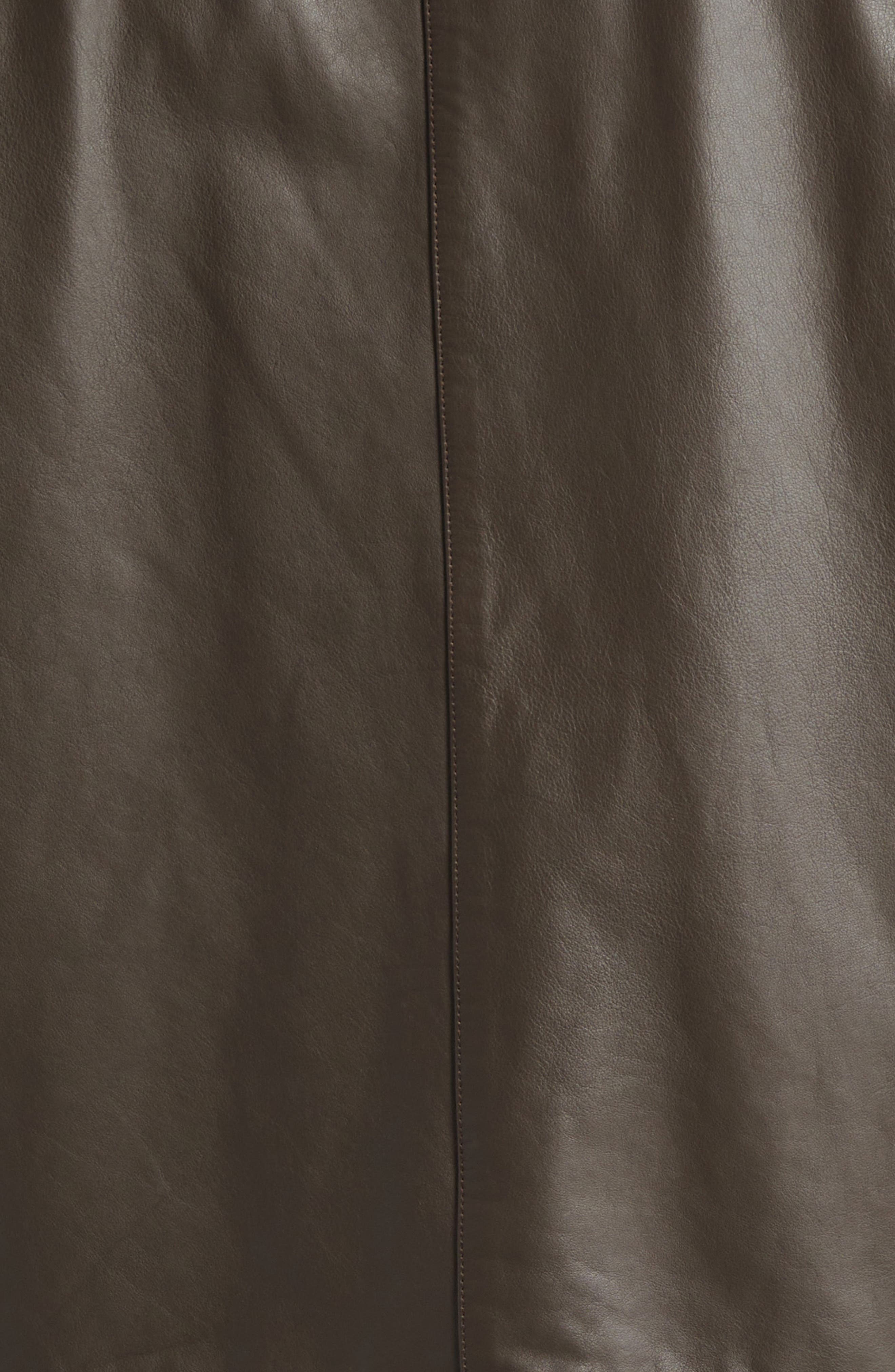 Lemaire Relaxed Leather Jacket in Mushroom at Nordstrom - 6