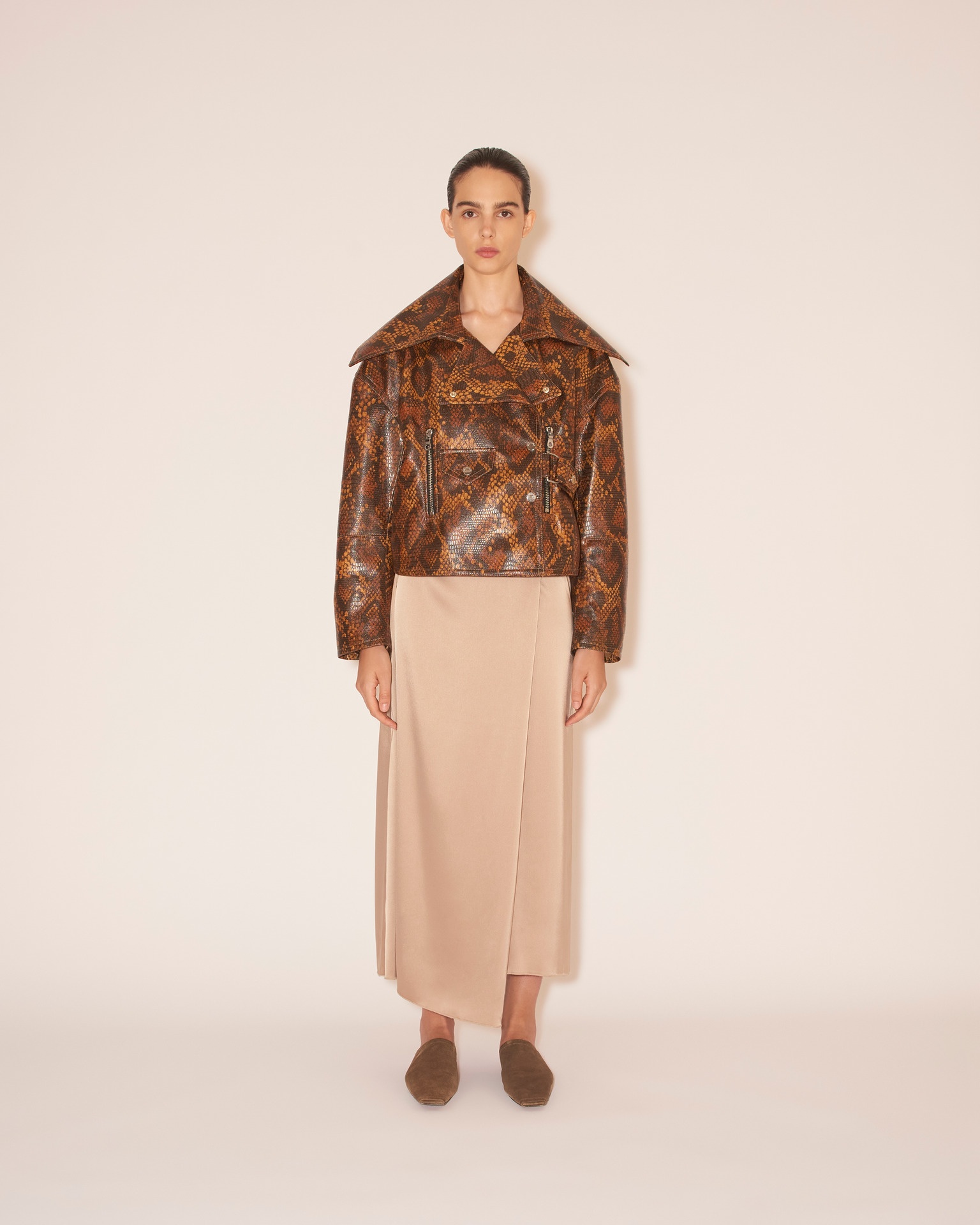 ADO - Faux animal jacket - Snake skin - 3