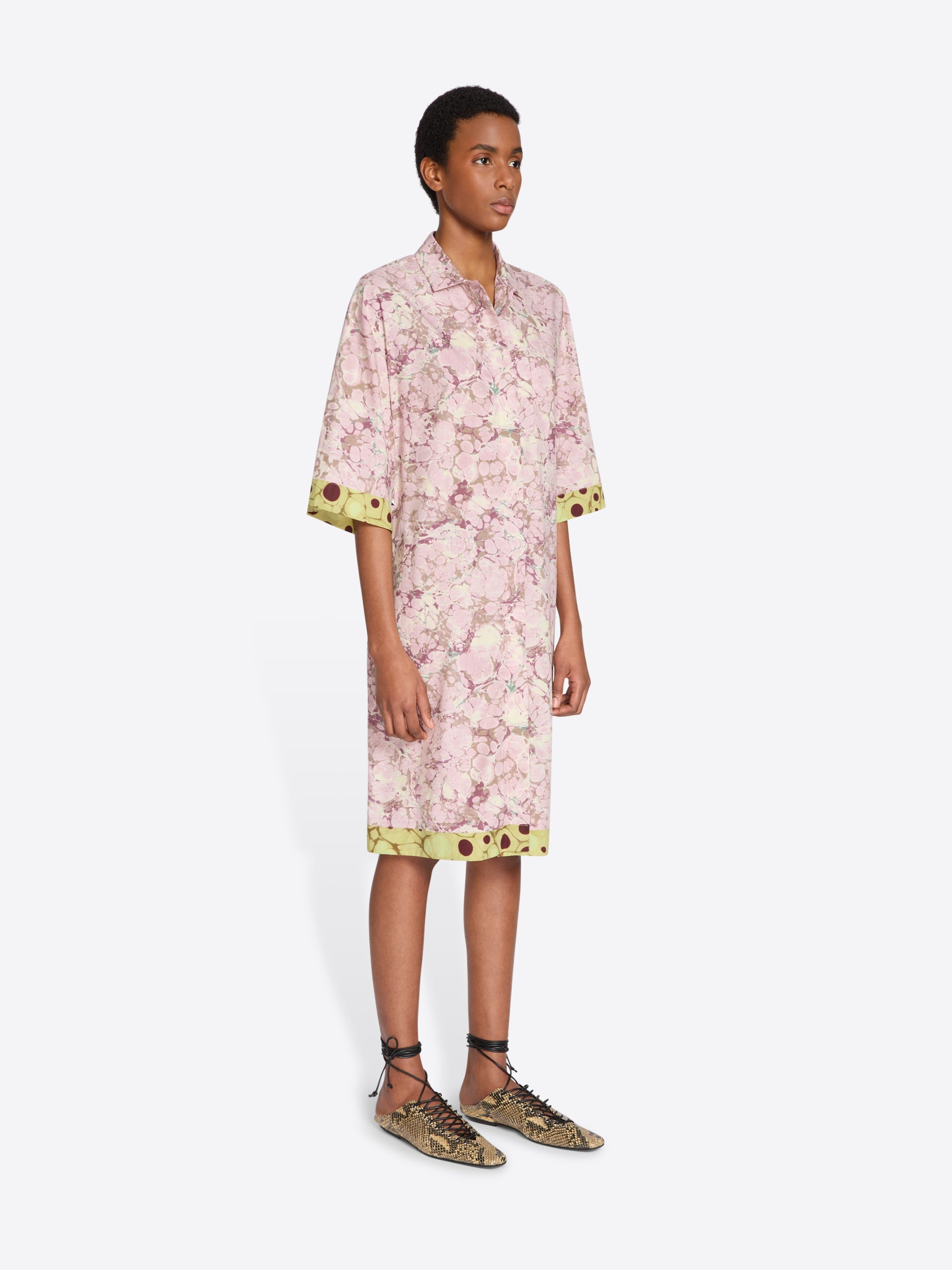 PRINTED SHIRT DRESS - 3