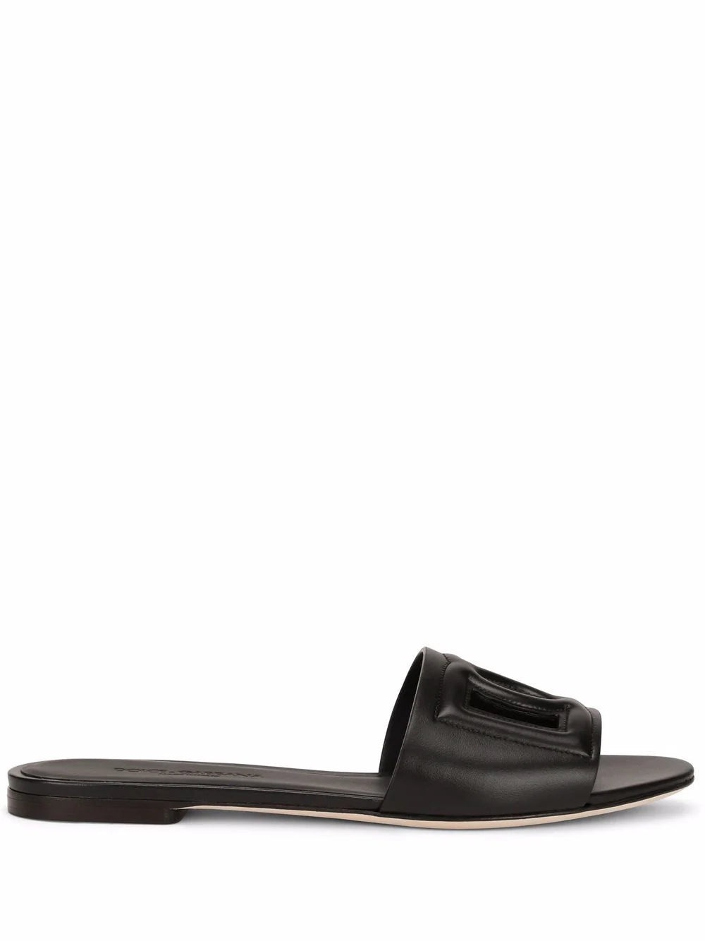 Dg Millennials Slide Sandals With Logo - 1