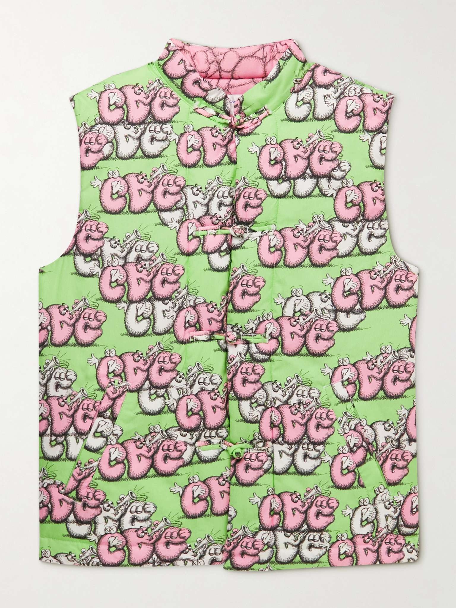 + KAWS Reversible Quilted Printed Cotton-Poplin Gilet - 2