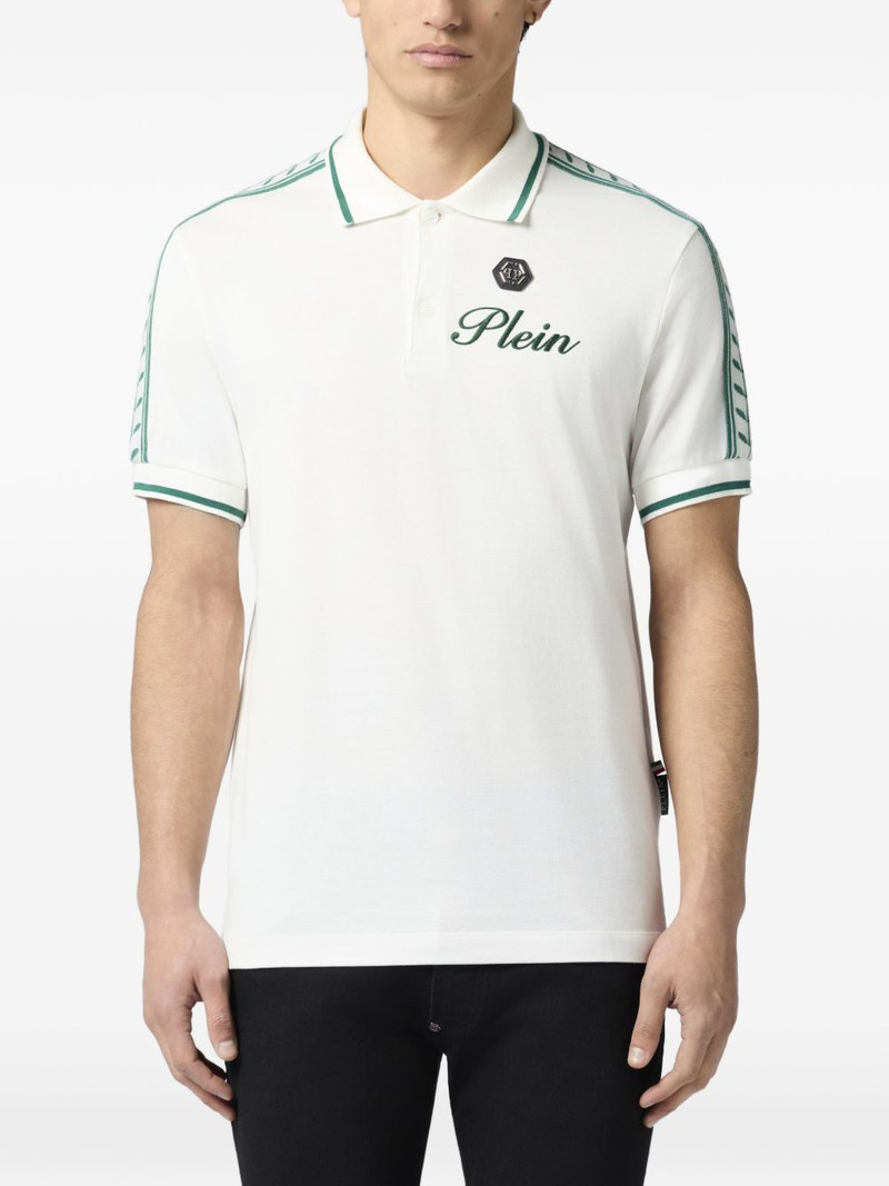 floral-jacquarded polo shirt 3