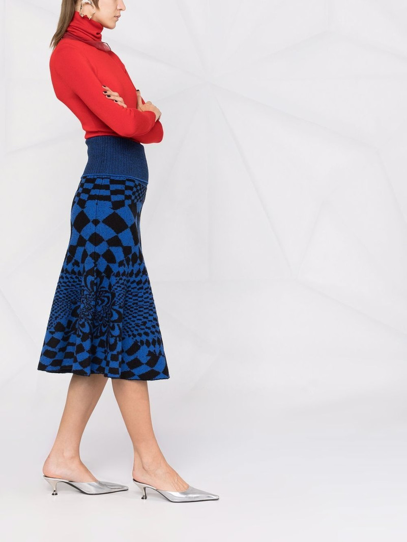 geometric-pattern skirt 4