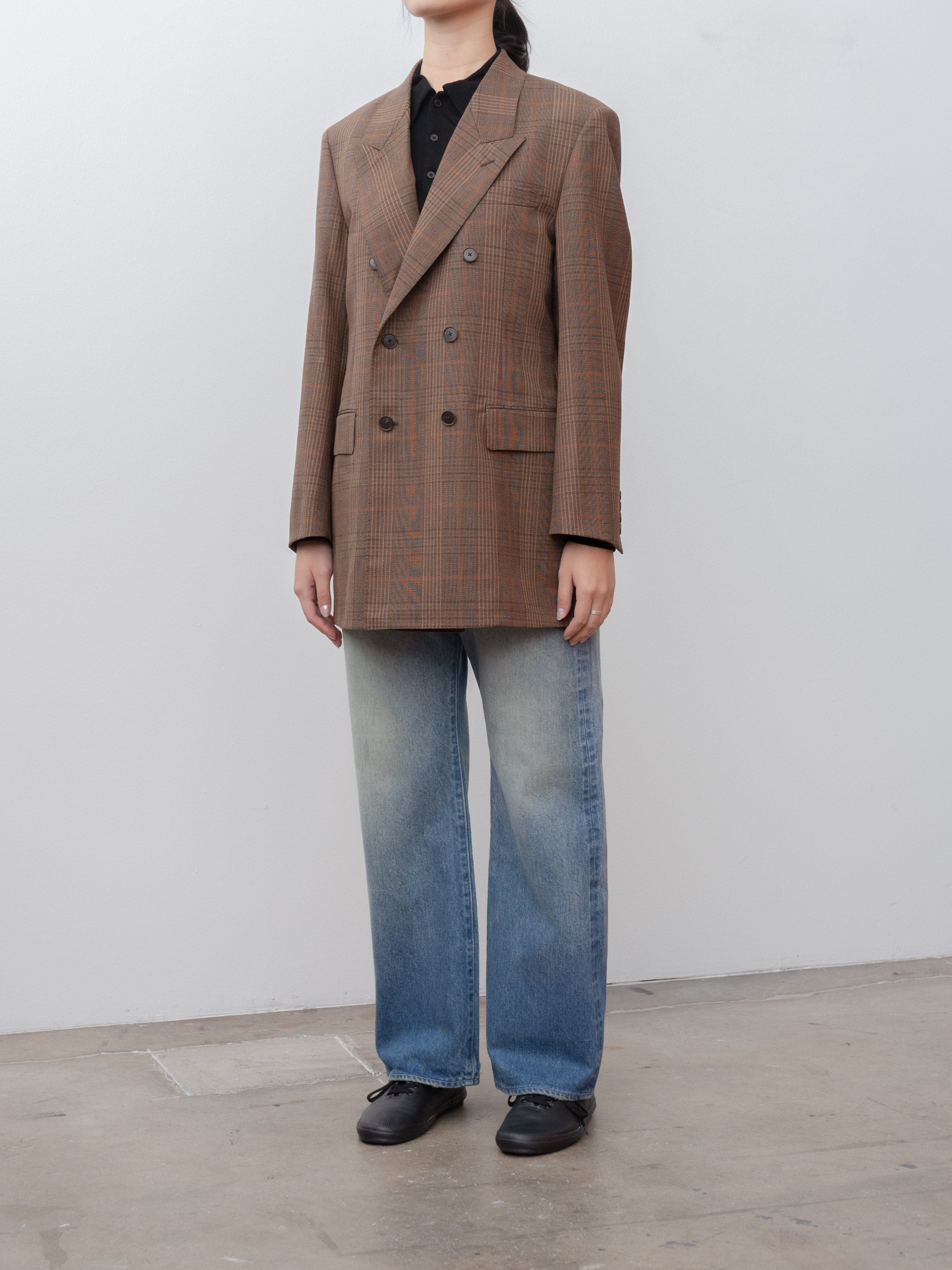 Selvedge Faded Heavy Denim Pants - Faded Indigo - 2