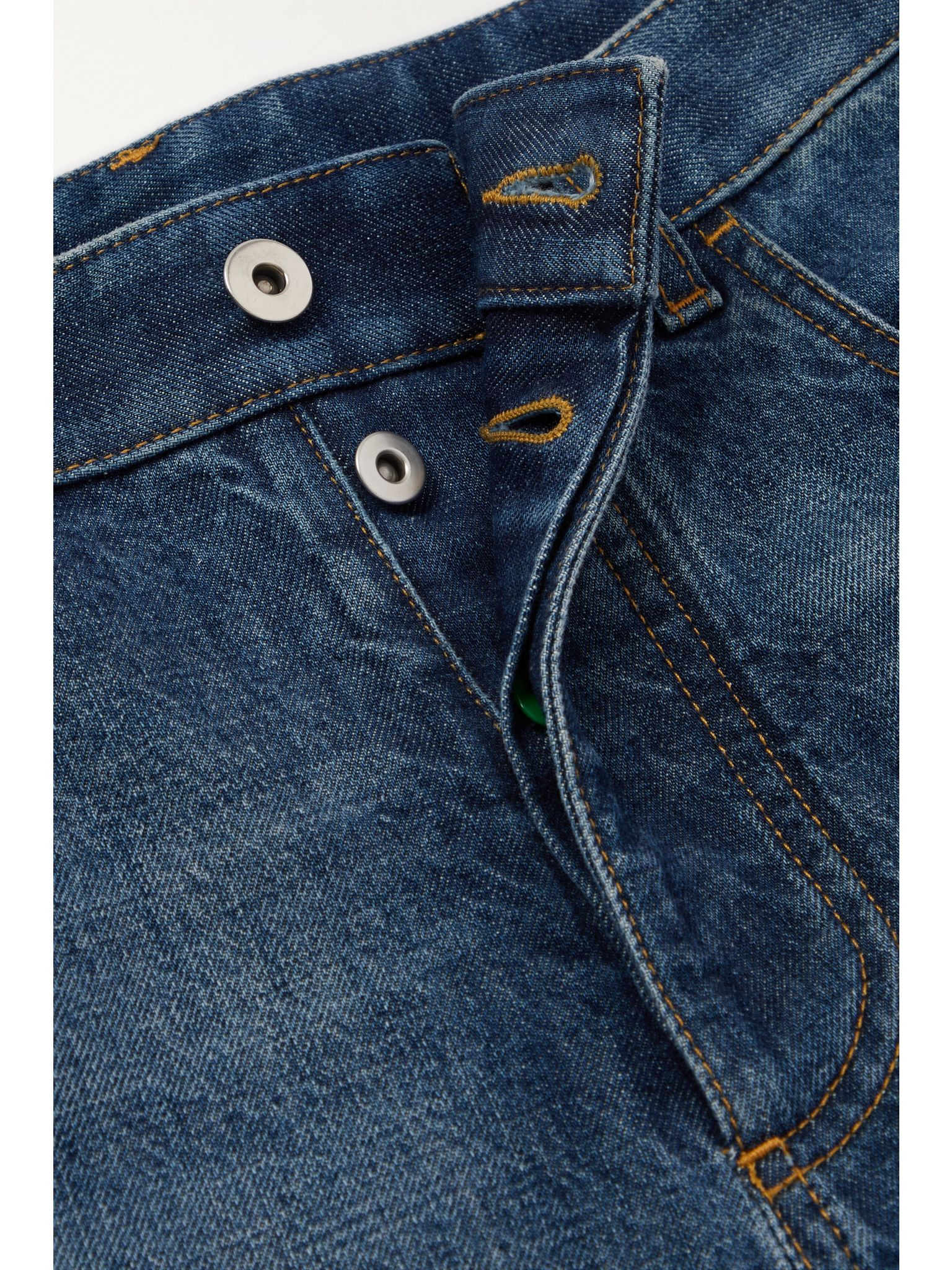 High-rise straight-leg jeans Blue - 4