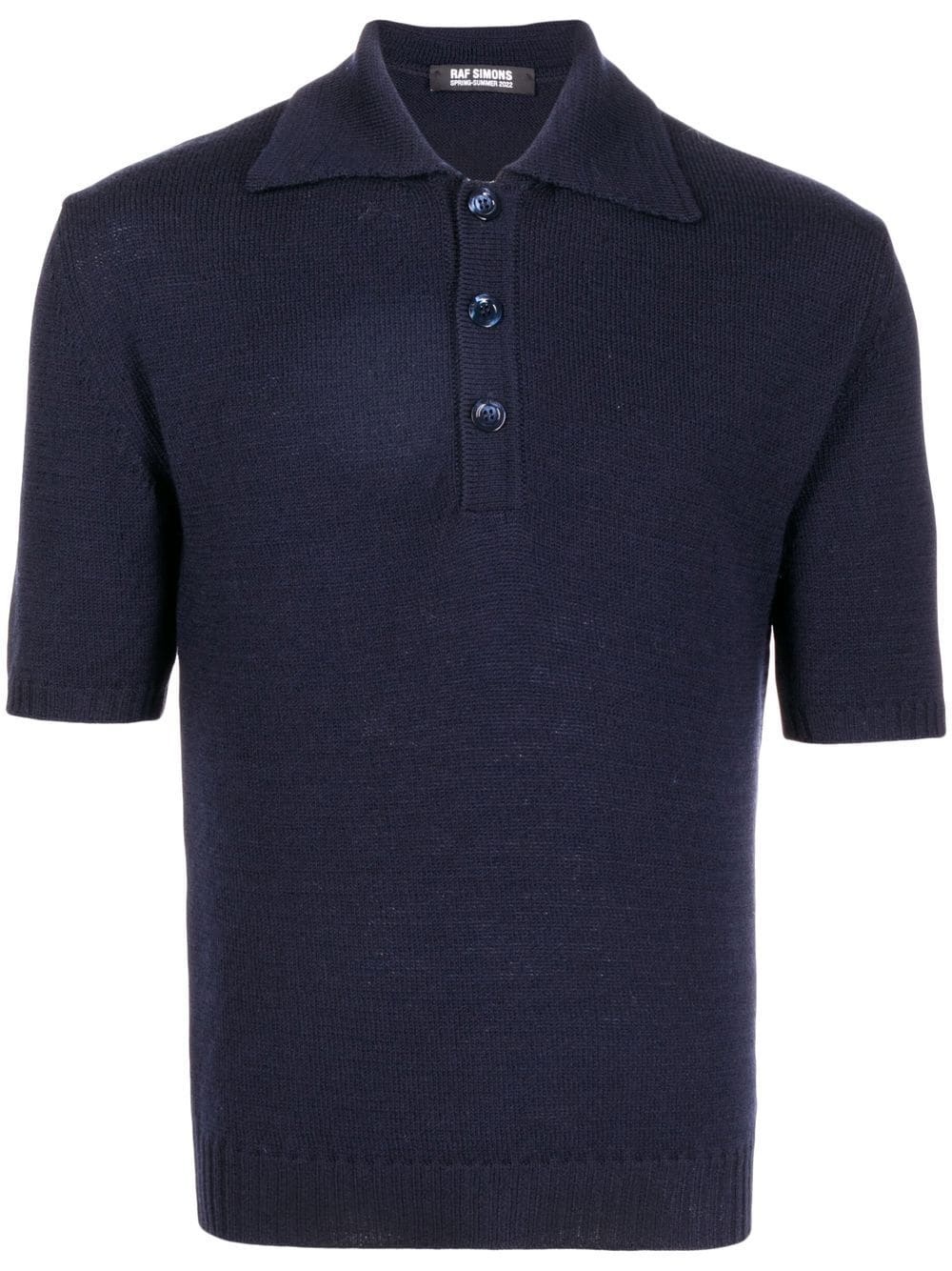 fine-knit wool polo shirt - 1