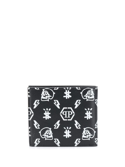 PHILIPP PLEIN monogram print wallet outlook