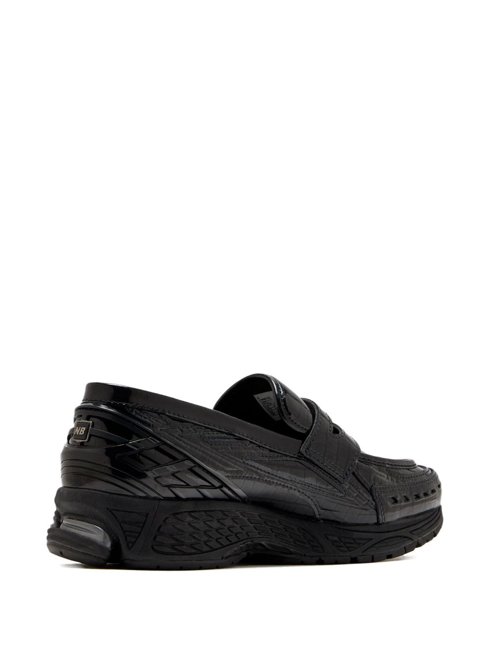 crocodile-effect slip-on sneakers - 2