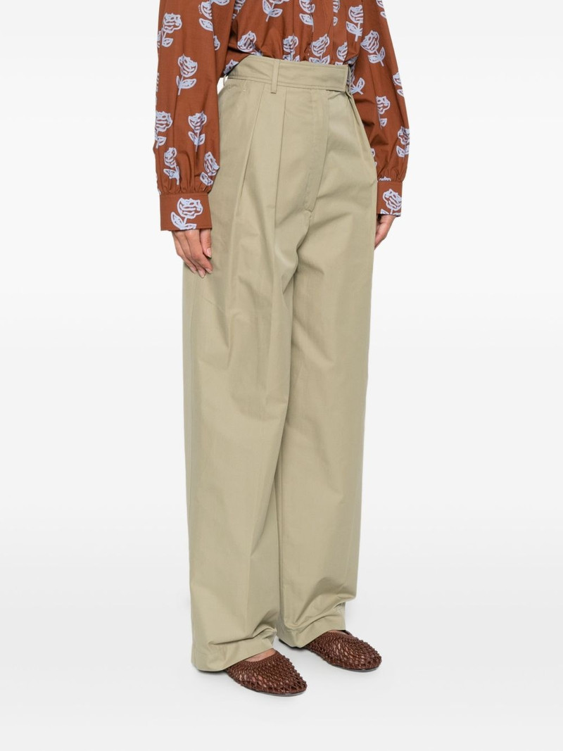 pleated cotton trousers 3