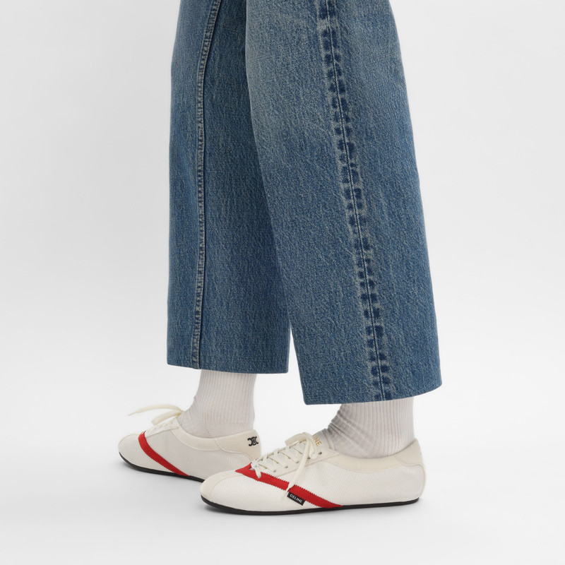 CELINE THE FLAT SNEAKER IN GROS GRAIN, VELVET, SUEDE GOATSKIN AND LAMBSKIN outlook