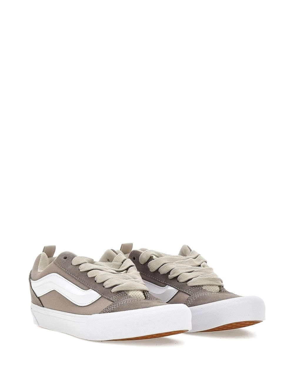 suede leather side stripe sneakers - 5