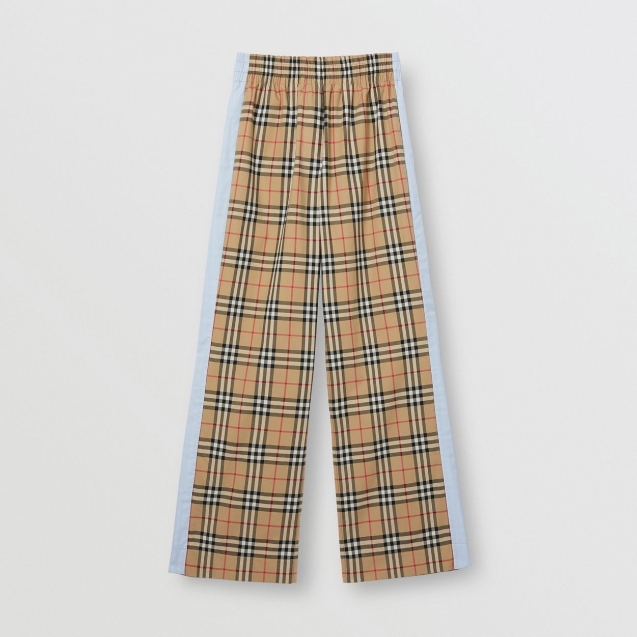 Vintage Check Stretch Cotton Trousers - 1