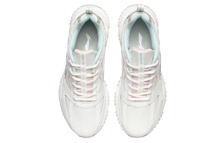 (WMNS) Li-Ning Retro Running Shoes 'White Pink' ARLQ004-5 - 4