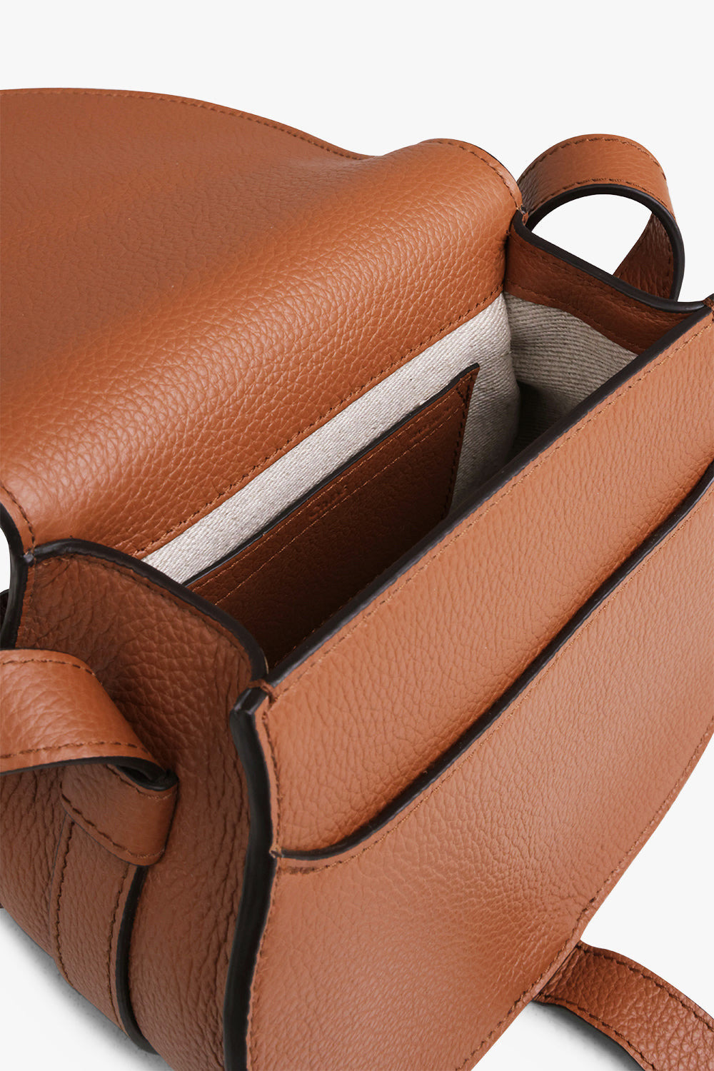MARCIE SMALL BAG | TAN WITH TAN STITCHING - 4